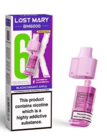 (image for) LOSTMARY BM6000 POD BLACK APPL - 20ML 