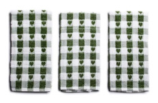 (image for) SABICHI TEA TOWELS SAGE HEART