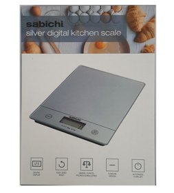 (image for) SABICHI DIGI KITCHEN SCALE SIL