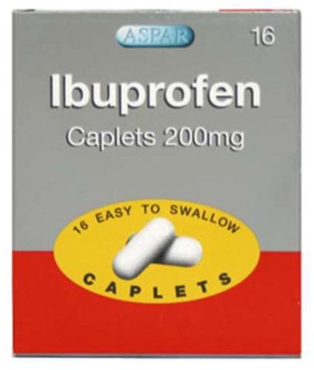 (image for) ASPAR IBUPROFEN CAPLETS 16S - 200MG