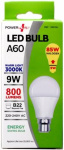 (image for) POWER PLUS LED BULD DAY LIGHT B22 800LUMENS - 9W