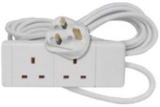 (image for) POWER PLUS 2 WAY EXTENSION LEAD - 2M