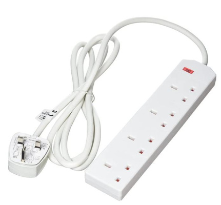 (image for) POWER PLUS 4 WAY EXTENSION LEAD - 2M