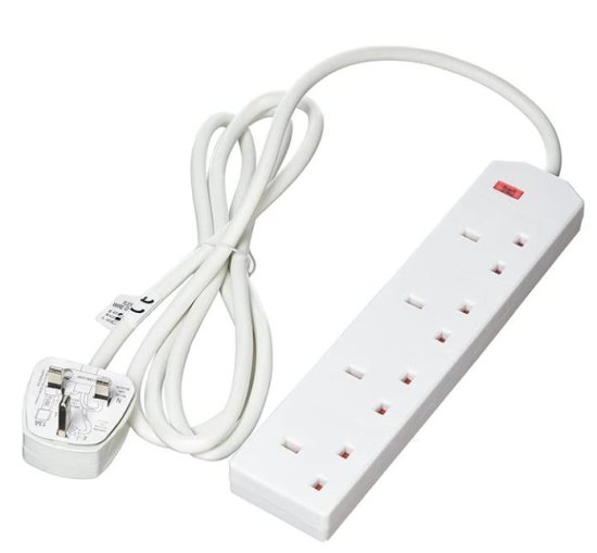 (image for) POWER PLUS 4 WAY EXTENSION LEAD - 2M