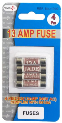 (image for) POWER PLUS FUSES 4PCS - 13AMP