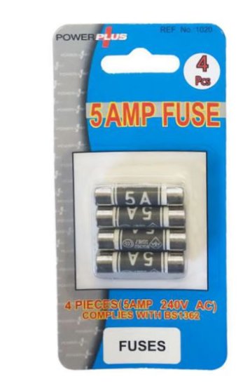 (image for) POWER+ FUSES CARDED 5AMP
