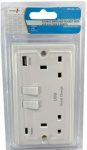 (image for) POWER PLUS DOUBLE SWITCH SOCKET - USB TYPE C - 20W