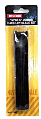 (image for) WESTER JUNIOR HACKSAW BLADE SET 12PCS - 6\"\"