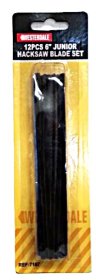 (image for) WESTER JUNIOR HACKSAW BLADE SET 12PCS - 6""