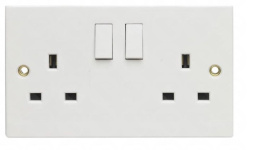 (image for) POWER PLUS DOUBLE SWITCHED SOCKET - 13AMP