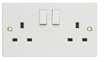 (image for) POWER PLUS DOUBLE SWITCHED SOCKET - 13AMP