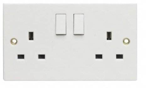 (image for) POWER PLUS DOUBLE SWITCHED SOCKET - 13AMP