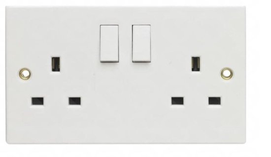 (image for) POWER PLUS DOUBLE SWITCHED SOCKET - 13AMP