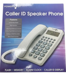 (image for) POWER PLUS CALLER ID SPEAKER PHONE - FLASH/MEMORY/ALARM CLOAK/CALLER ID DISPLAY