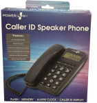 (image for) POWER PLUS CALLER ID SPEAKER PHONE - FLASH/MEMORY/ALARM CLOCK/CALLER ID DISPLAY