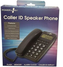 (image for) POWER PLUS CALLER ID SPEAKER PHONE - FLASH/MEMORY/ALARM CLOCK/CALLER ID DISPLAY