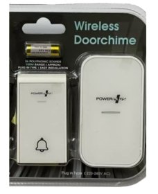 (image for) POWER PLUS WIRELEDD DOORCHIME - PLUG IN TYPE - WHITE - 220V
