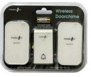 (image for) POWER PLUS WIRELESS DOORCHIME - PLUG IN TYPE - WHITE - TWIN PACK - 220V