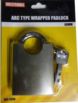 (image for) POWER PLUS ARC TYPE WRAPPED PADLOCK - 60MM
