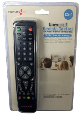 (image for) POWER PLUS UNIVERSAL REMOTE CONTROL - 12 IN 1