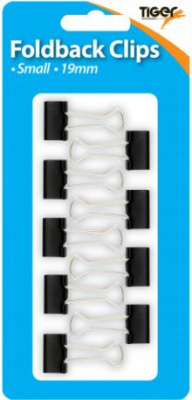 (image for) Tiger Fold Back Clips Black 9S- 19mm