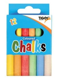 (image for) Tiger Coloured Chalk - 12S