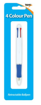 (image for) Tiger 4 Colour Click Pen - STD