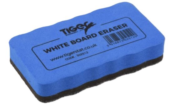 (image for) TIGER WHITEBOARD ERASER BLUE - 6S