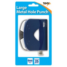 (image for) Tiger Metal 2 Hole Punch Assorted Large - 6MM