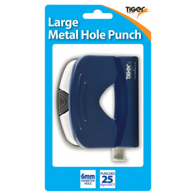 (image for) Tiger Metal 2 Hole Punch Assorted Large - 6MM