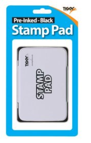 (image for) Tiger Stamp Pad Pre-Inked Black - STD