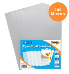 (image for) Tiger Open Top & Side Clear Files - A4