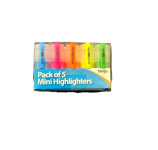 (image for) Tiger Mini Highlighters Assorted - 5S