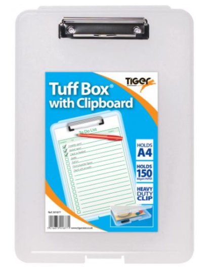 (image for) Tiger Tuff Box With Clipboard- A4