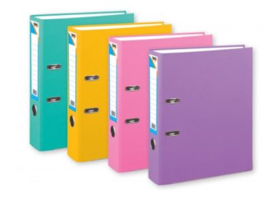 (image for) Tiger A4 Lever Arch File Pastel Colours- A4
