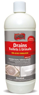 (image for) KNOCKOUT DRAINS TOILETS & URINALS UNBLOCKER - 1LITRE