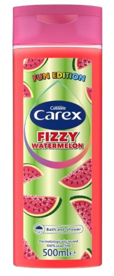 (image for) CAREX BATH FIZZY WATERMELON - 500ML