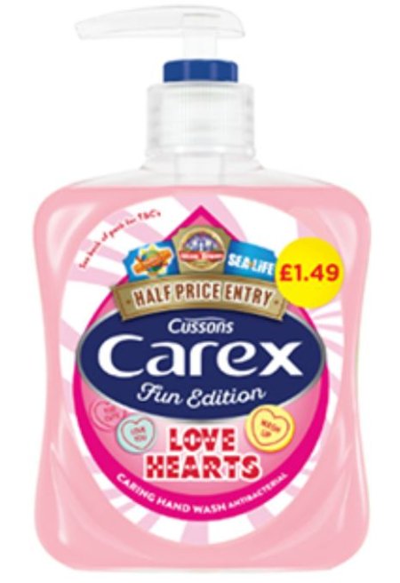 (image for) CAREX HAND WASH LOVE HEART PM1.49 - 250ML