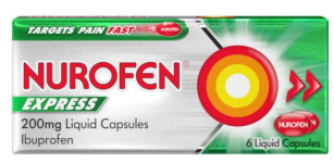 (image for) NUROFEN EXPRESS LIQUID CAPSULES 6S -200MG