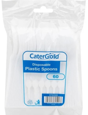 (image for) CATERGOLD PLASTIC DISPOSABLE SPOONS 60S