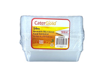 (image for) CATERGOLD MICROWAVE FOOD CONTAINER+LID 14S - 500ML