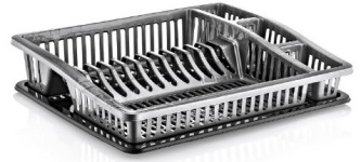 (image for) STEP DISH DRAINER+TRAY ASST