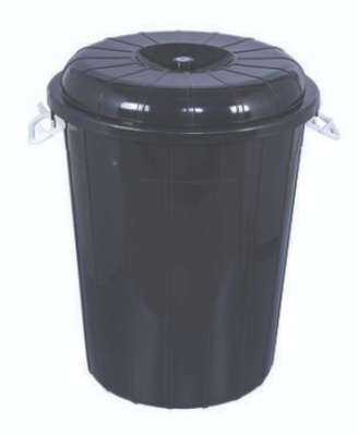 (image for) TURKISH BIN & LID BLACK