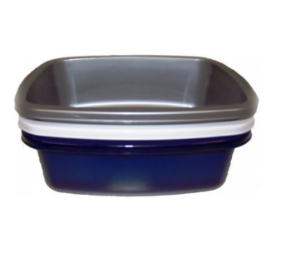(image for) RECTANGULAR BASIN GREY/BLU