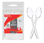 (image for) PLASTIC LUX SPOONS CLEAR