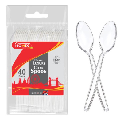 (image for) PLASTIC LUX SPOONS CLEAR