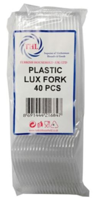 (image for) PLASTIC LUX FORK CLEAR