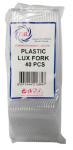 (image for) PLASTIC LUX FORK CLEAR