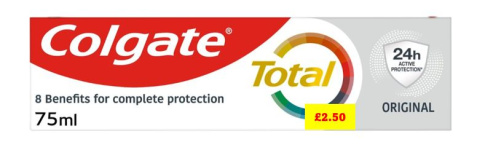 (image for) COLGATE TOOTH PASTE ORIGINAL CARE PM2.50 - 75ML
