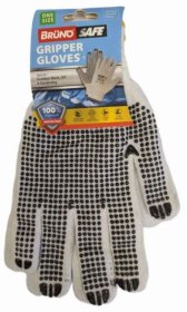 (image for) GRIPPER GLOVES WHI/BLK ONESIZE